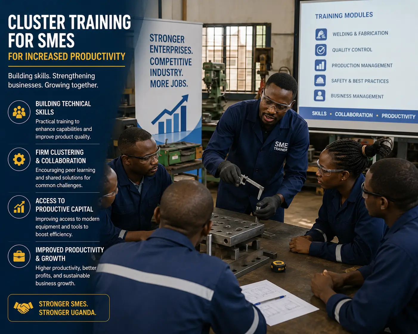 Fieldwork and research activities for Cluster Training for SMEs for Increased Productivity