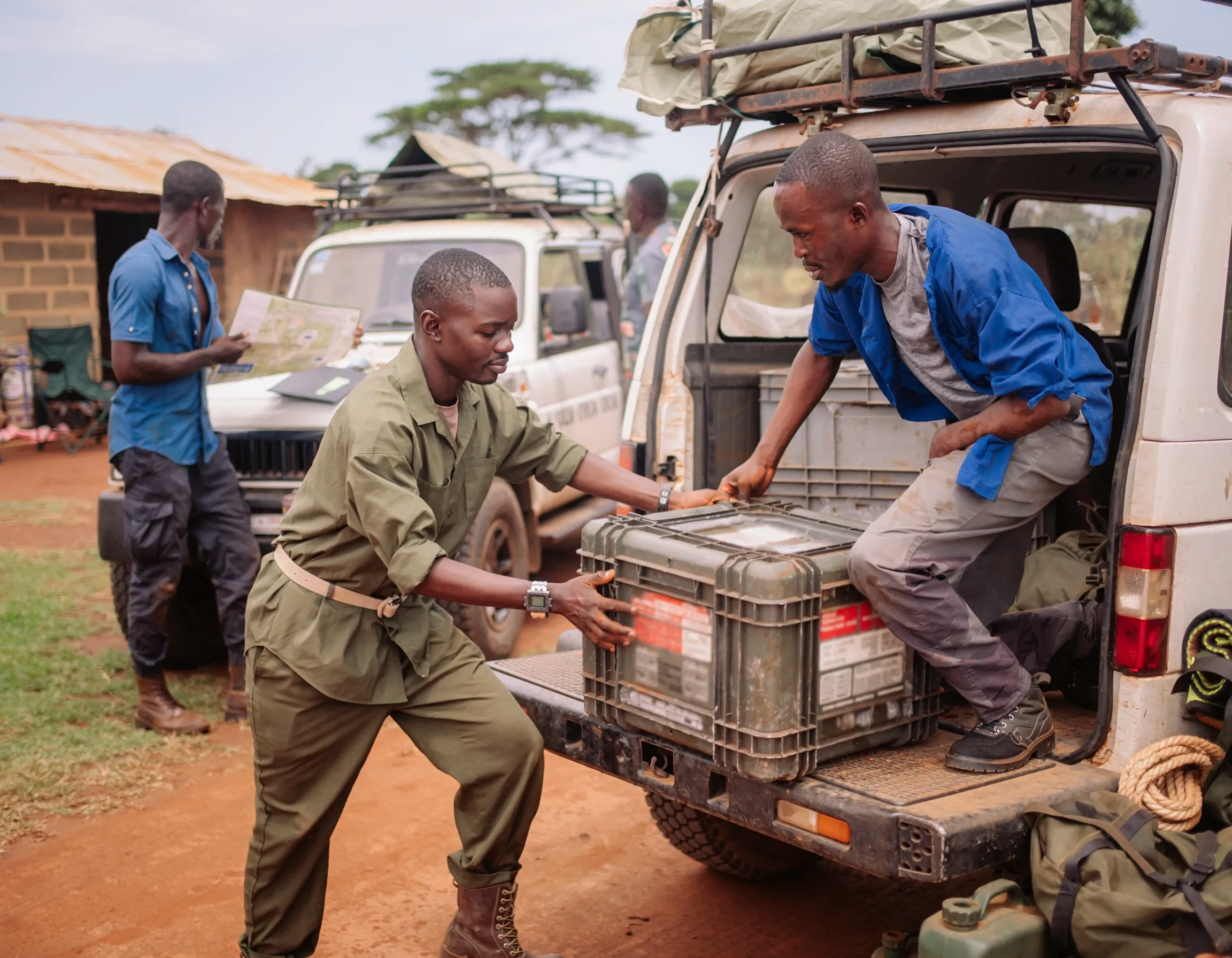 IGREC team delivering research logistics